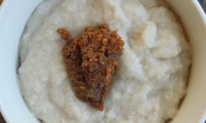 Receta de crema de arroz integral con miso Hakko